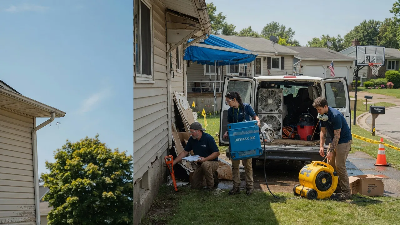 Ceiling Leak Cleanup in Union City, OH near me